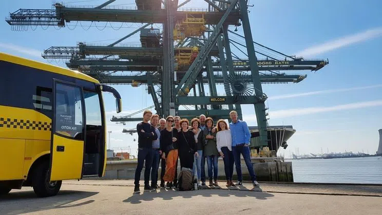 Riding Antwerp's Working Port by Car and Minibus