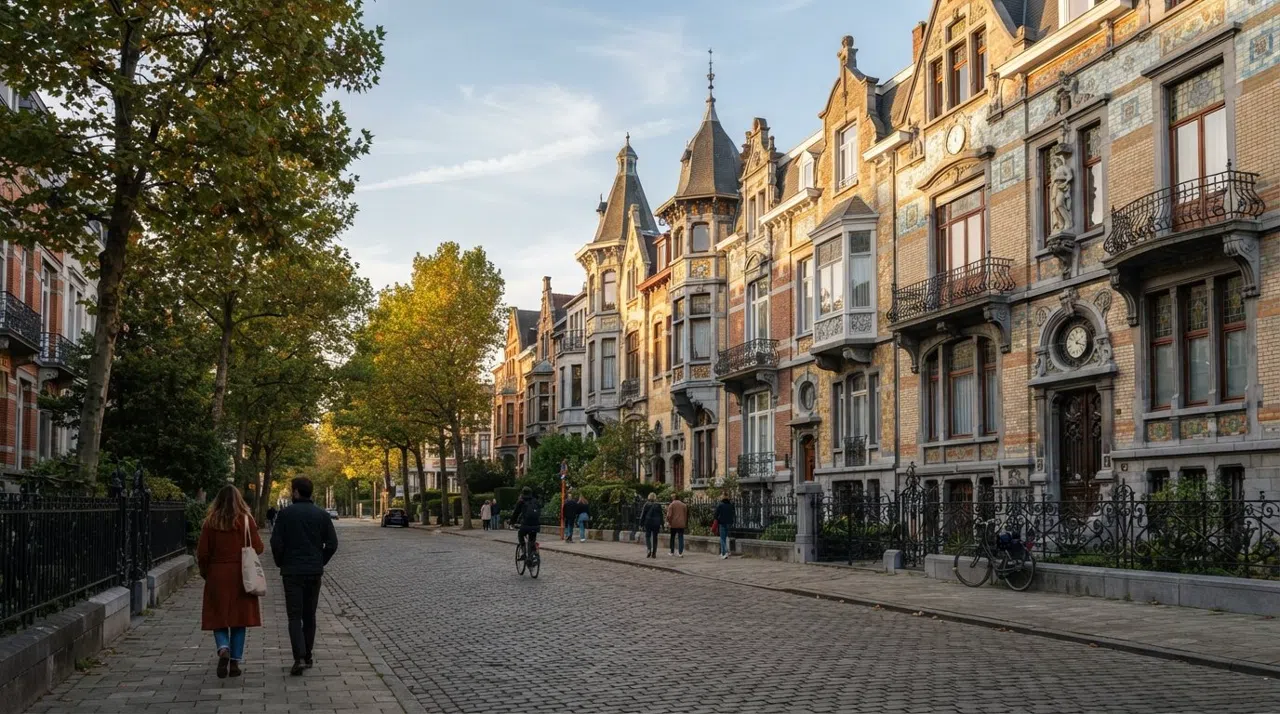Zurenborg, Amberes: Calles Art Nouveau y vida en terrazas